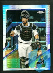 2021 Topps Chrome Prism #25 Jorge Alfaro Miami Marlins